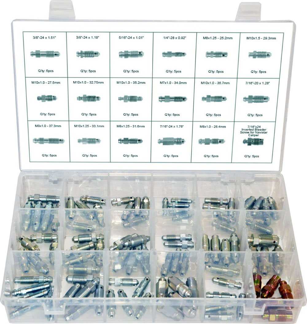 Kit 90 Peças Pinça de Freio e Cilindro de Roda - Parafusos de Sangria Swordfish 30300
