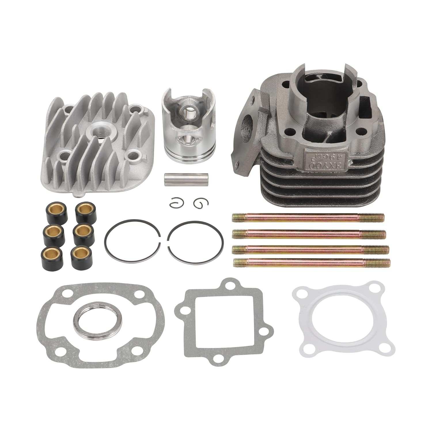 Kit Cilindro GOOFIT 50cc para Yamaha Jog/Zuma/Vino 2T (Pistão 40mm, Pino 10mm)