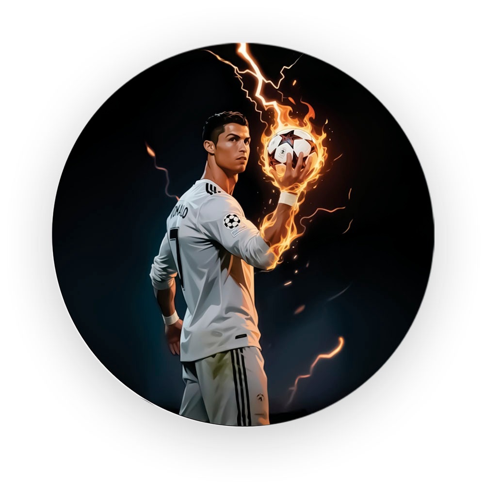 Decoração CR7: Painel + Cilindros