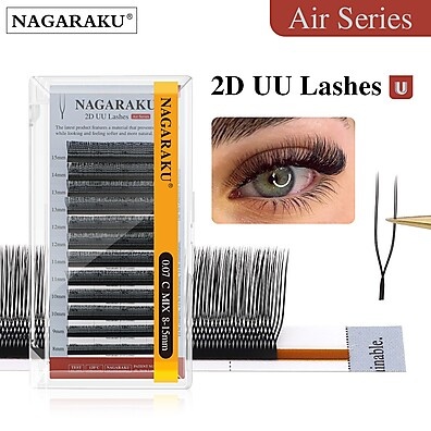Cílios Postiços Nagaraku Air: Volume Natural e Leve!
