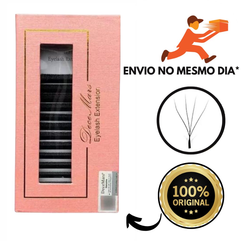 Cílios W 4D Decemars: Volume Híbrido Rápido!