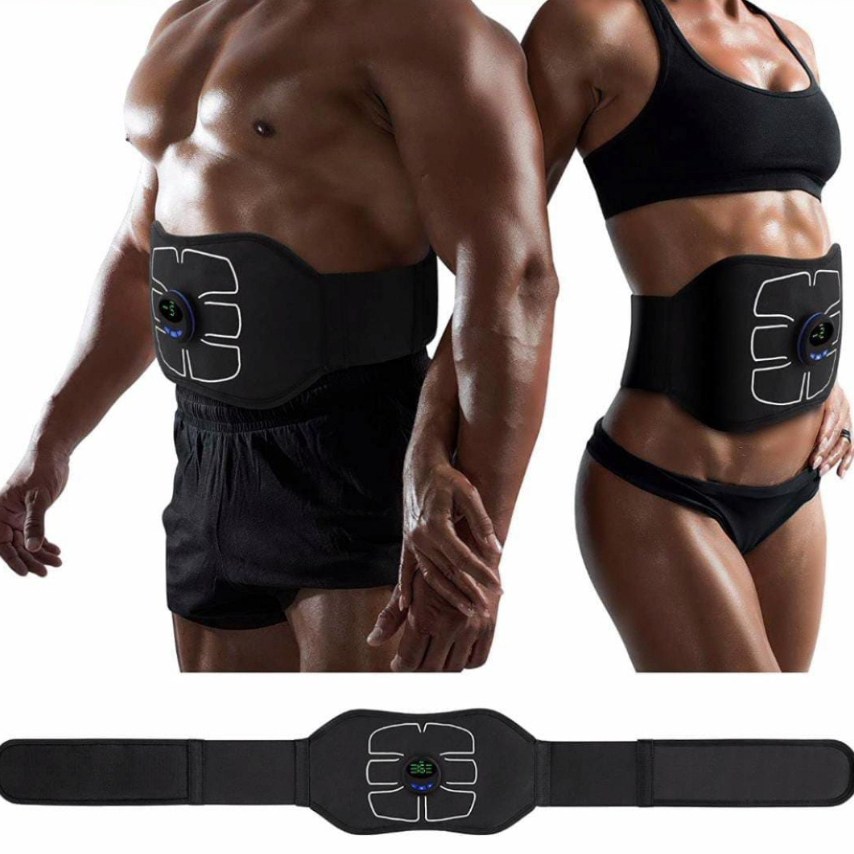 Cinta EMS Recarregável para Abdômen: Perca Barriga com Tecnologia