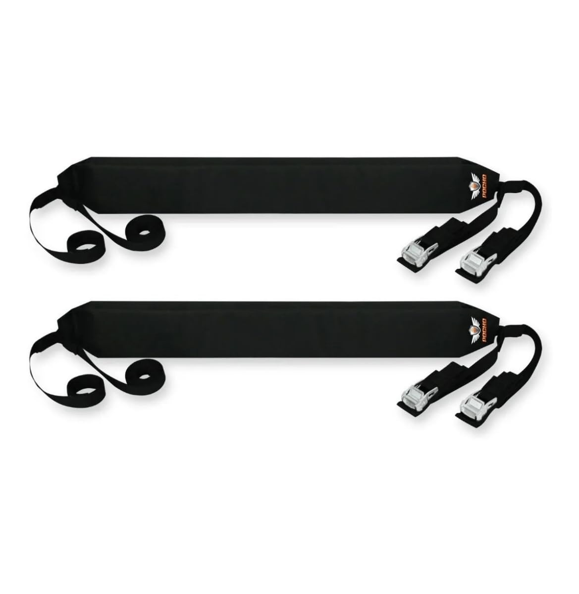 Rack Veicular Universal Preto Removível com Cintas - Leve Tudo com Segurança!