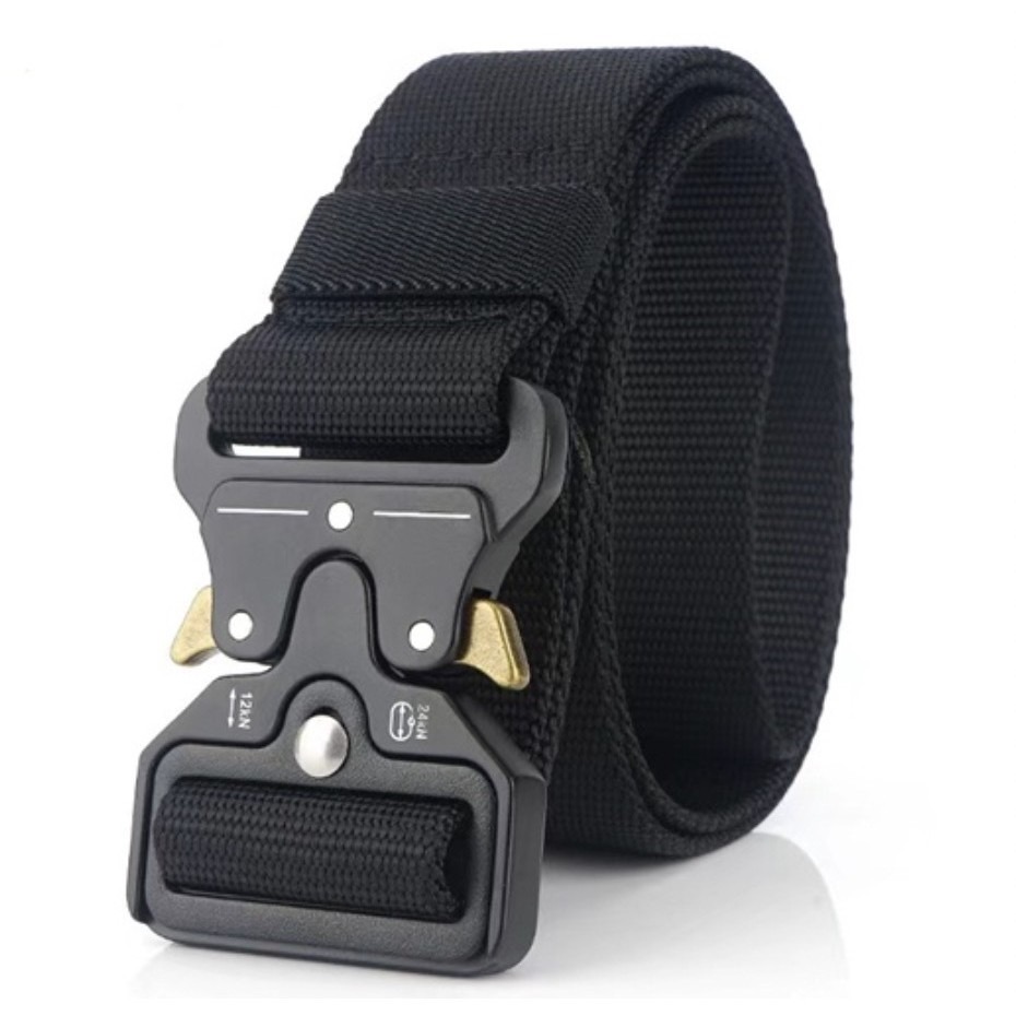 Cinto Largo Masculino Nylon com Fivela de Zinco e Engate Rápido
