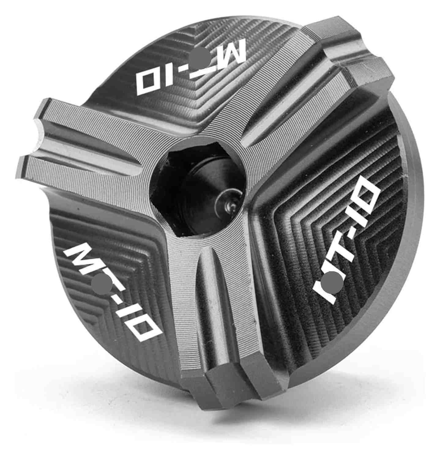 Tampa de Enchimento de Óleo Motor CNC Alumínio para Yamaha MT-03, MT-07, MT-10, R1, R3, R6 e mais (Cinza)