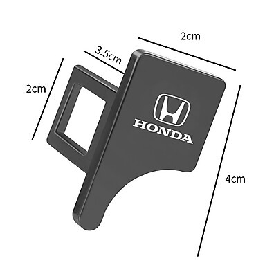 Fivela de Cinto de Segurança para Assento Honda - Cinza/Prata