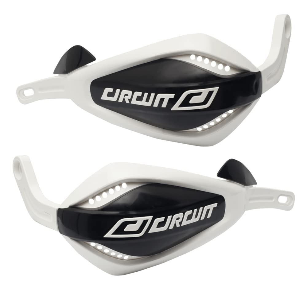 Protetor de Mão Circuit P4 FE para Moto - Branco/Preto (2 Peças)