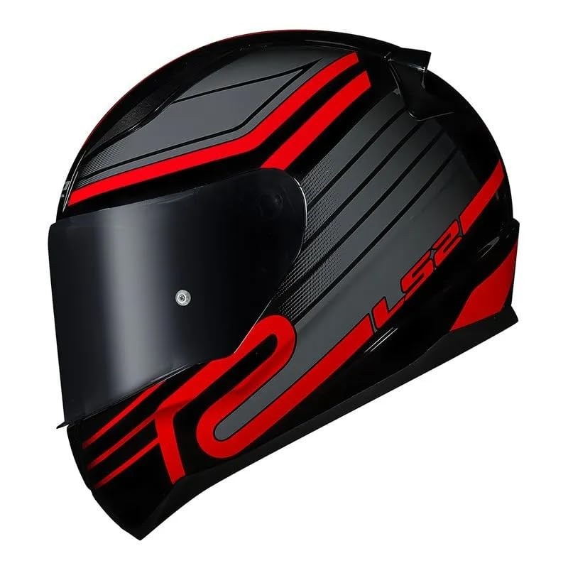 Capacete LS2 FF353 Circuit Preto e Vermelho: Segurança e Estilo para Sua Pilotagem