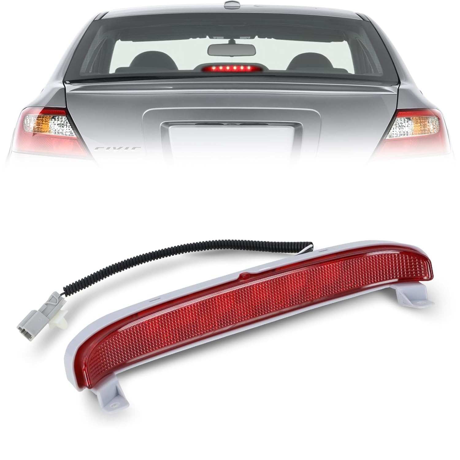 Luz de Freio Central Honda Civic EX 2006-2011 Coupe - Segurança e Estilo Aprimorados