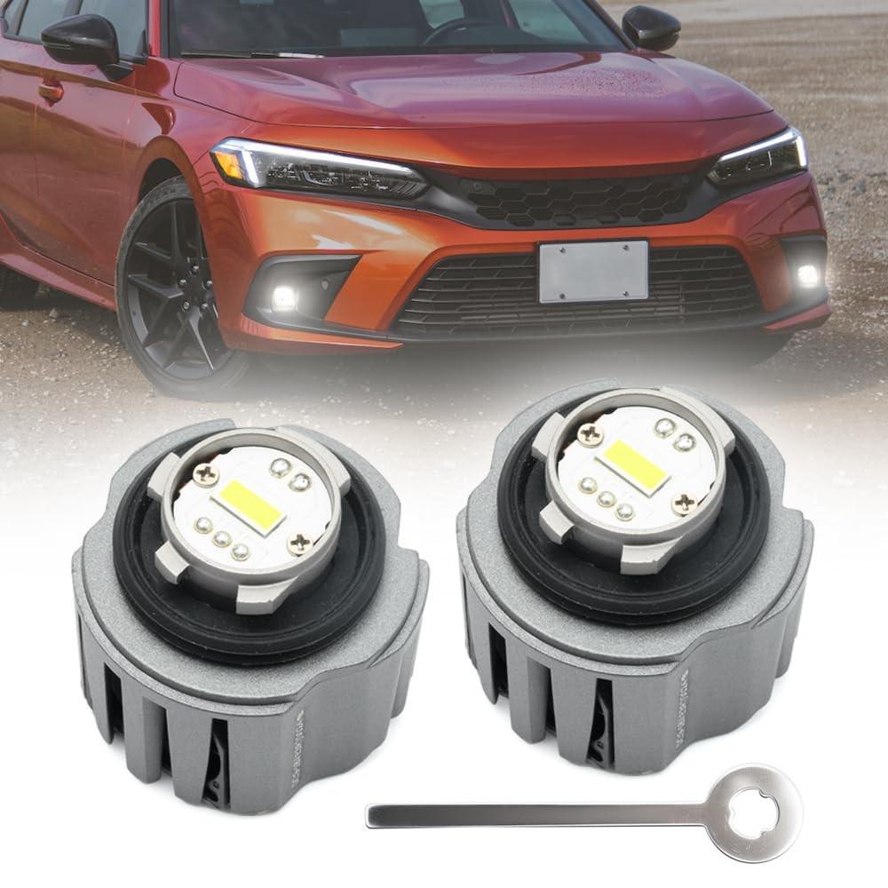 Lâmpadas de Neblina LED L1B 9000LM 3200K para Honda Civic, Accord, CR-V e mais - Super Brilhante Plug and Play