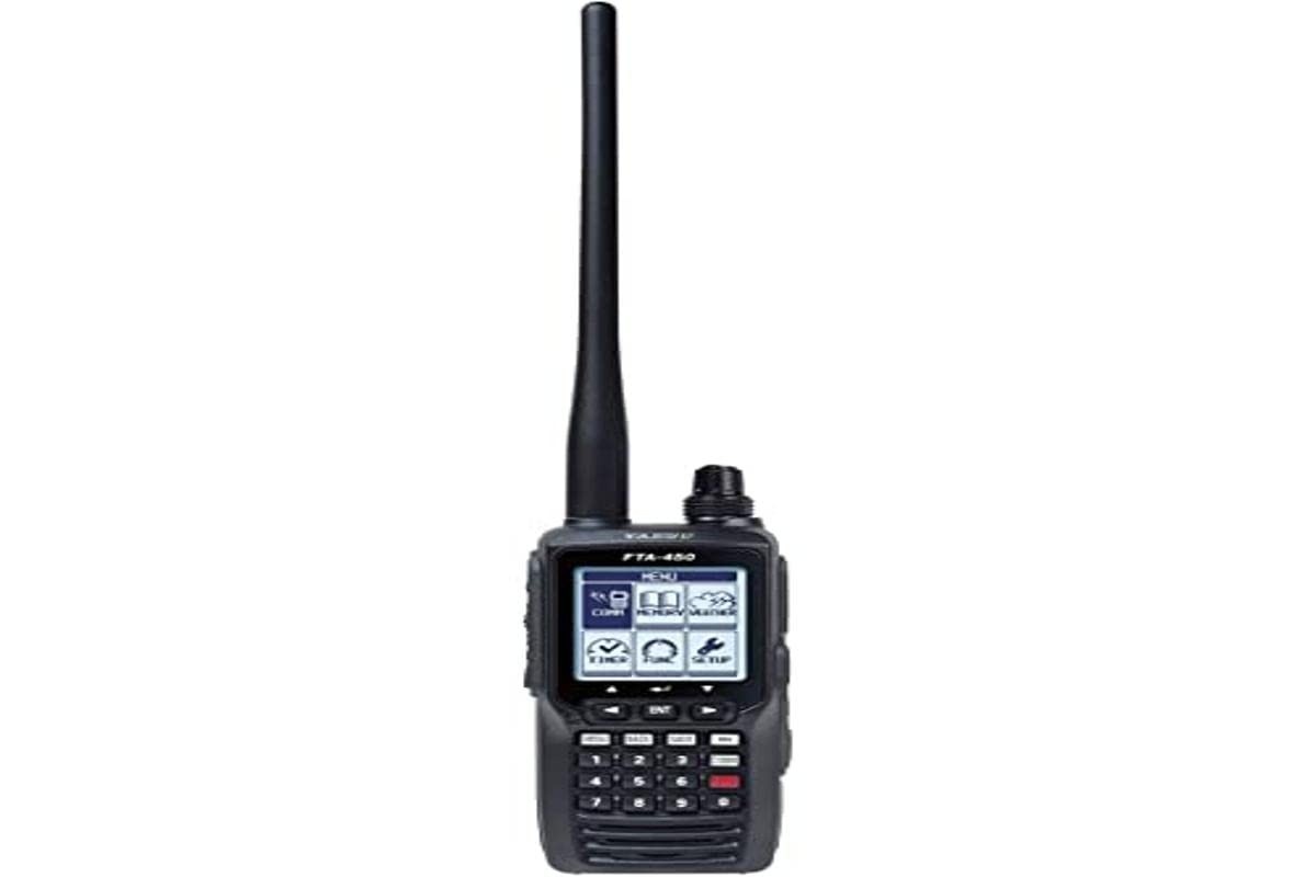 Rádio Transmissor Yaesu FTA-450L: Comunicação Aérea Confiável e Clara