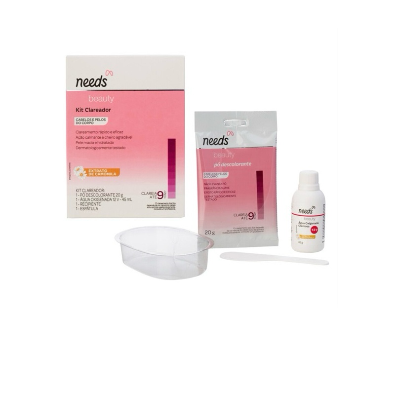 Clareador de Pelos Needs: Kit Completo para Clareamento Rápido