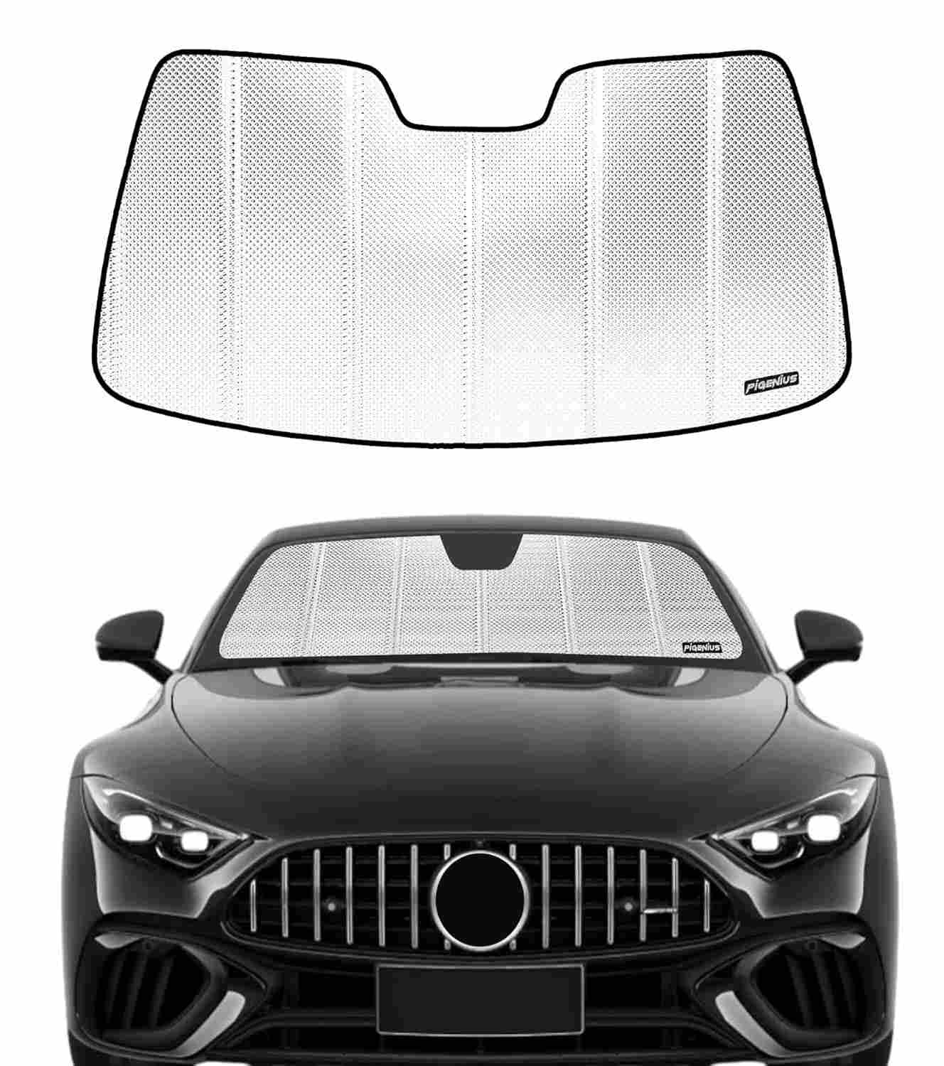 Para-brisas Refletivo Alumínio para Mercedes-Benz C-Class 2017-2023 Conversível/Cupê | Proteção Solar Máxima 2024