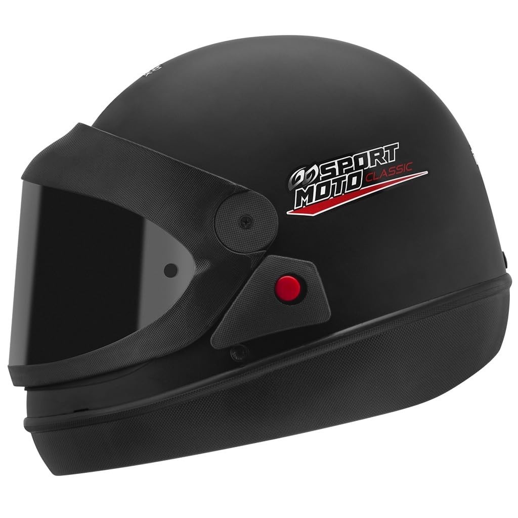 Capacete Automático Sport Moto Classic Preto Fosco Tam. 62 - Segurança e Estilo Incomparáveis