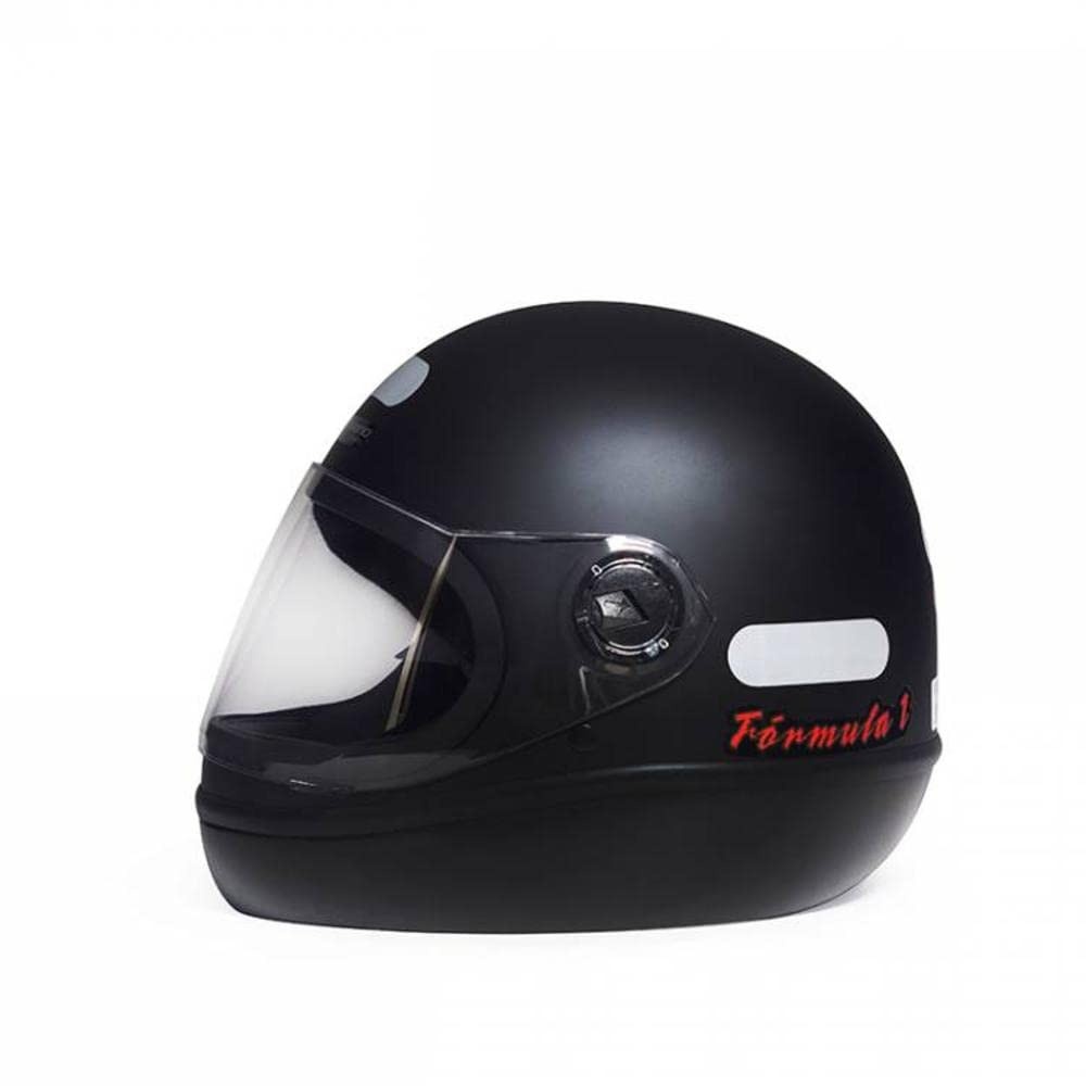 Capacete Fórmula 1 R Classic Preto Fosco: Estilo e Segurança para Sua Pilotagem