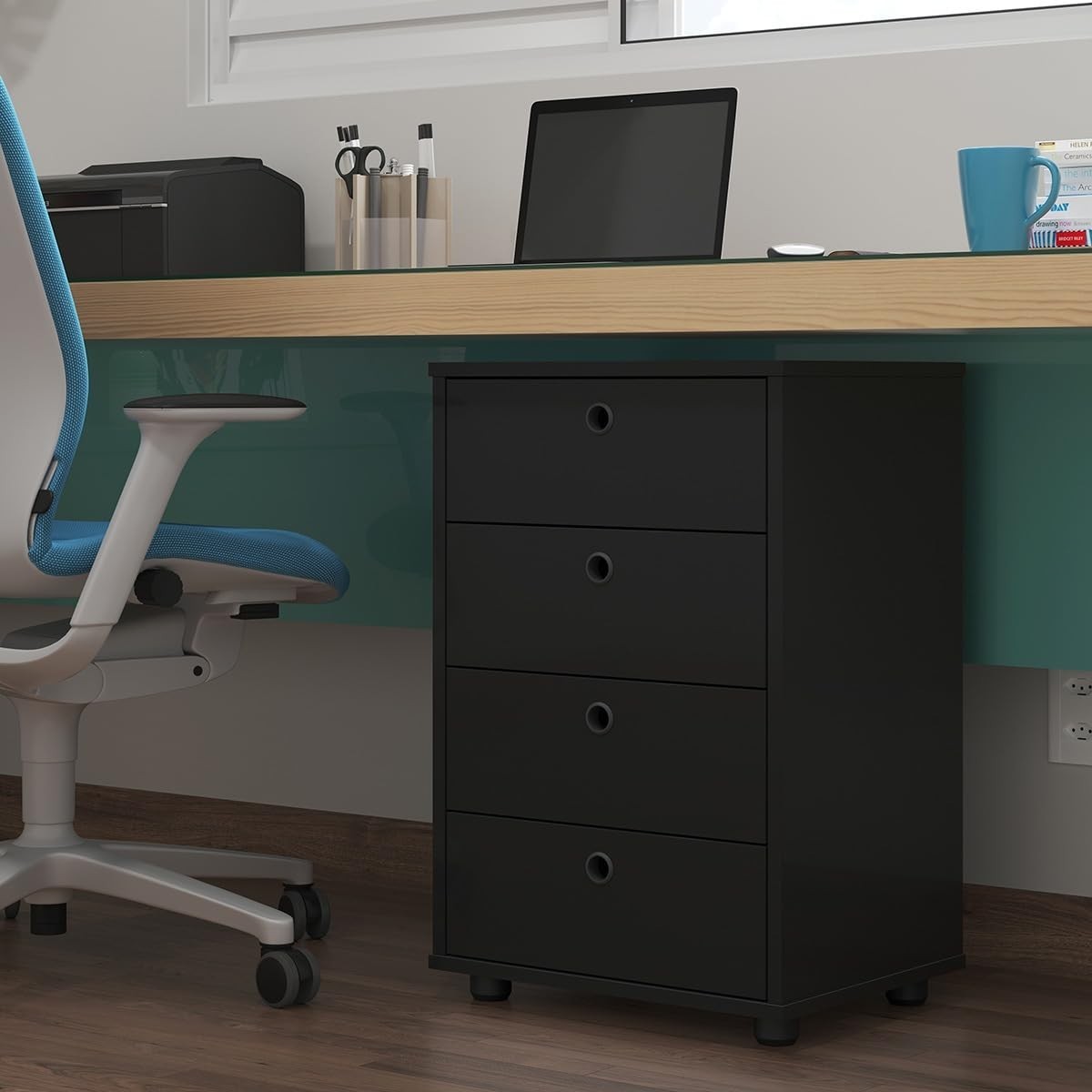 classic-preto-estilo-mesa-cabeceira-com-gaveteiro-multiuso-a-organize-e-escritorio-gavetas-de-4-a