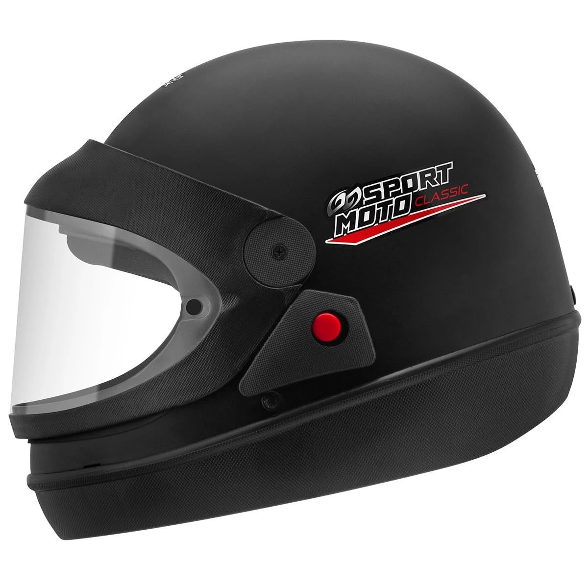 Capacete Fechado Pro Tork Sport Classic Preto Fosco - Segurança e Estilo para Sua Moto