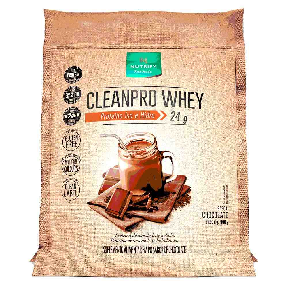 CleanPro Whey 900g: Proteína Pura e Natural