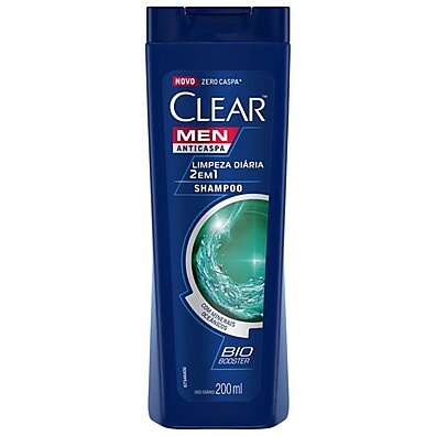 Clear Men: Shampoo Anticaspa 2 em 1 – 200ml