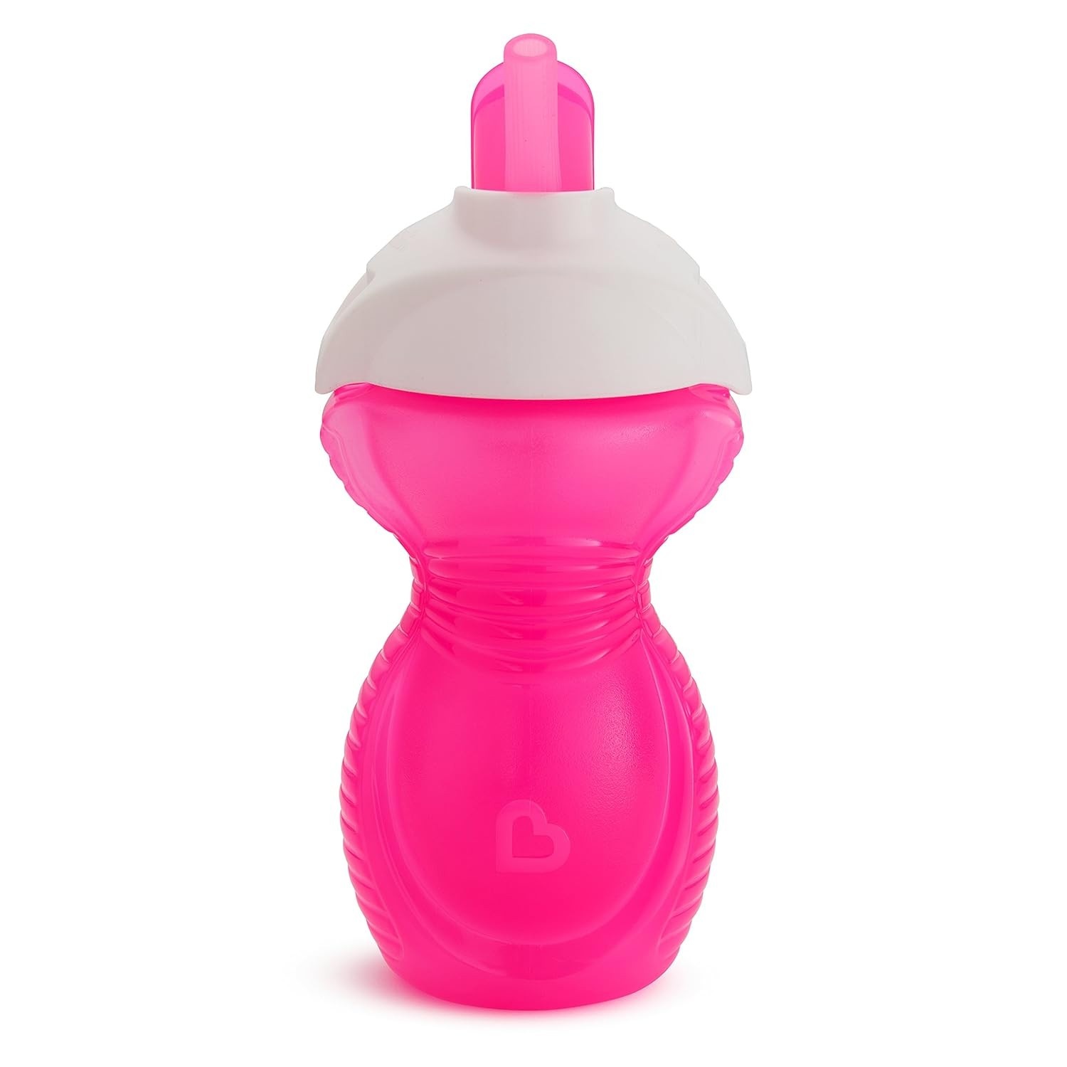 Munchkin® Copo Infantil Click Lock™ com Canudo Flexível Rosa 265ml - Seguro, Sem Vazamentos e Livre de BPA