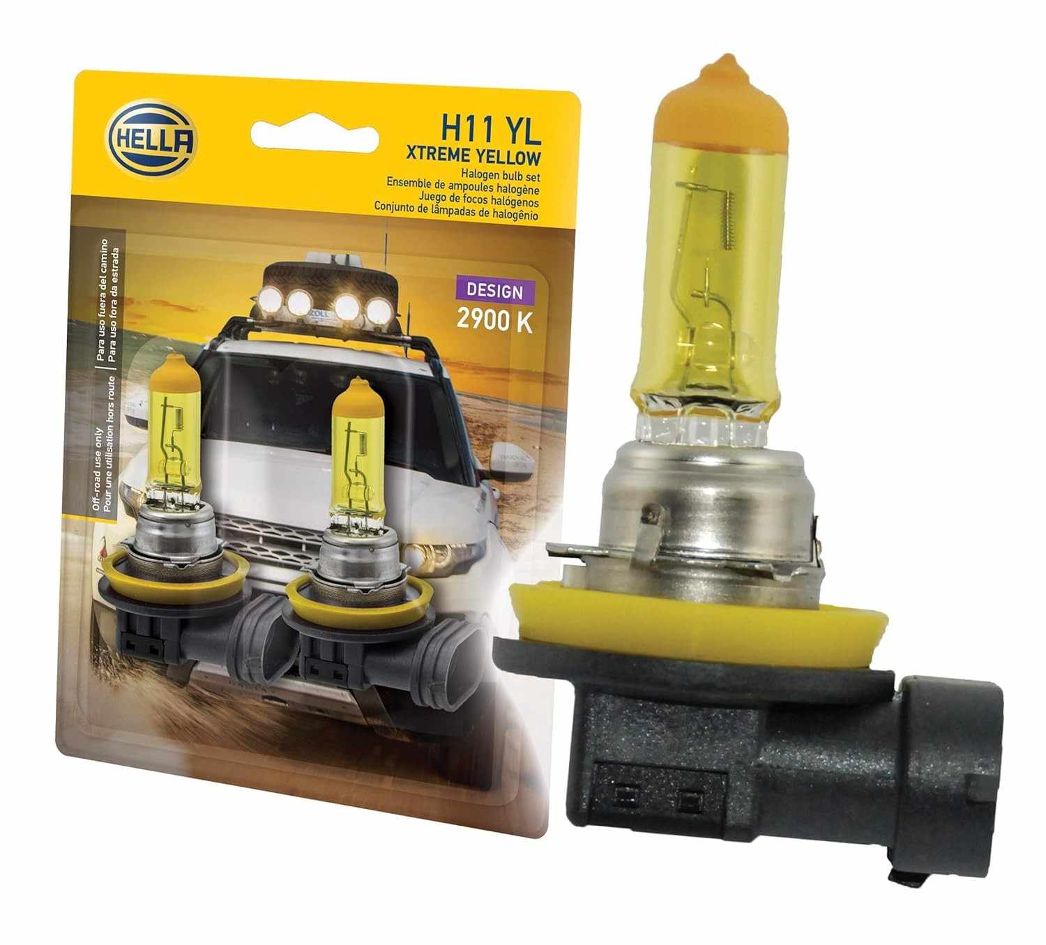 Lâmpada HELLA Xtreme Yellow H11: Visibilidade Superior em Qualquer Clima