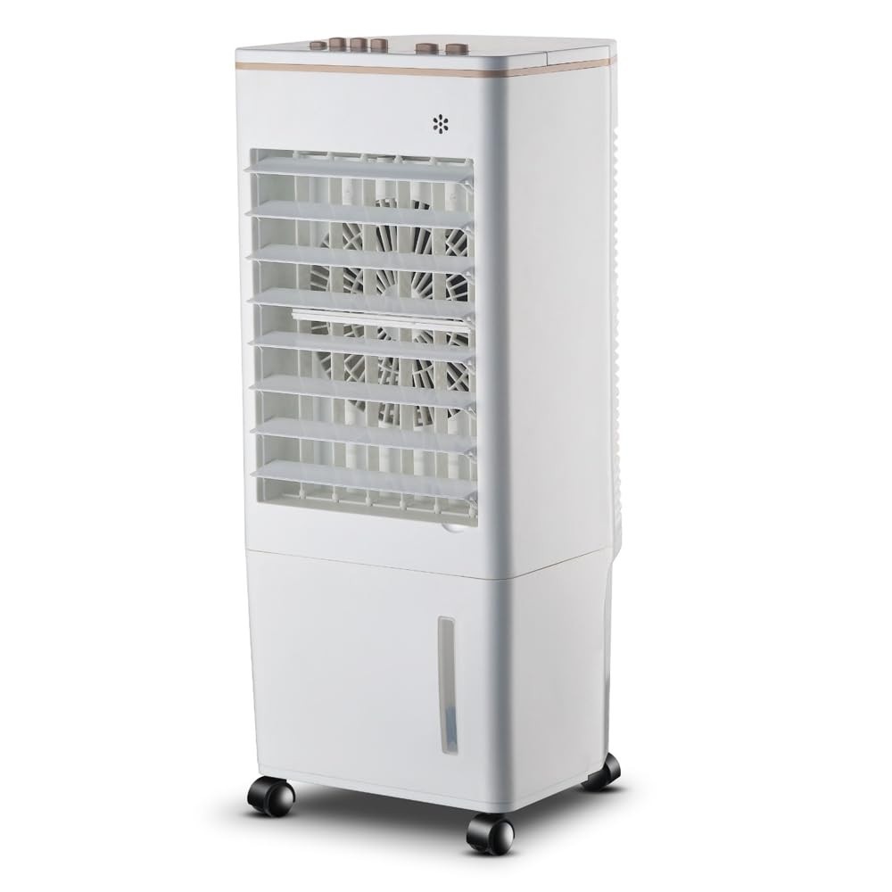 Climatizador de Ar Portátil Umidificador 4 em 1 - 8L Tanque, 3 Velocidades, Oscilação e Filtro - 127V