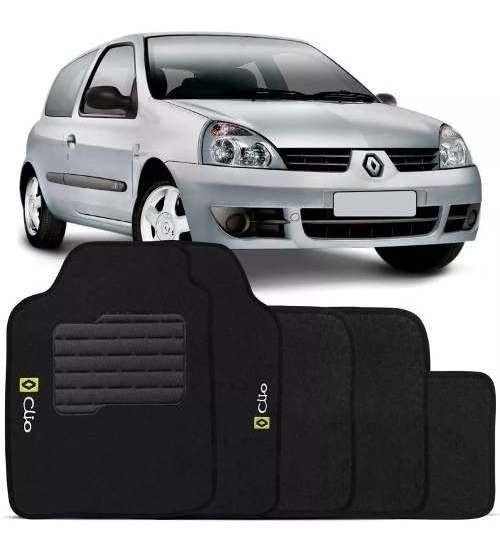 Tapete Automotivo Clio 1996-2012: Carpete Premium com Bordado Personalizado