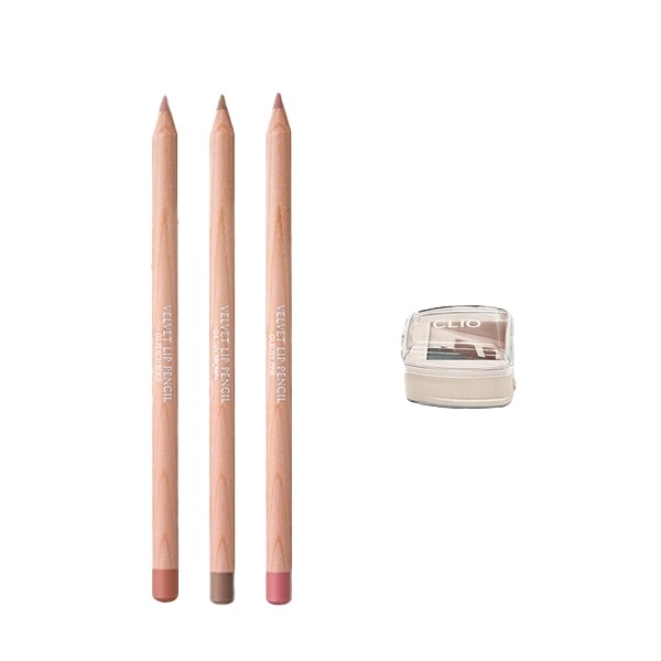 Clio Velvet Lip Pencil: Kit 4 Cores para Lábios Definidos