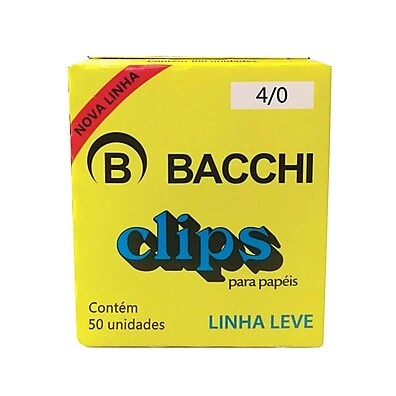 Clips Galvanizados Bacchi NR 4/0: Fixação Forte!