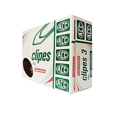 Clips Niquelado NR 3: 100 Unidades ACC