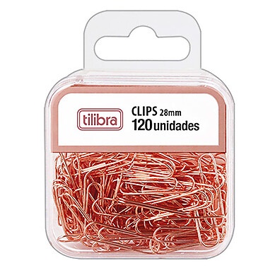 Clips Ouro Rose 28mm: Organize com Elegância!
