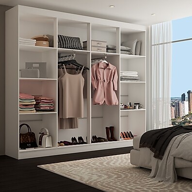 Closet Ele & Ela 8 Prateleiras: Organize com Estilo!