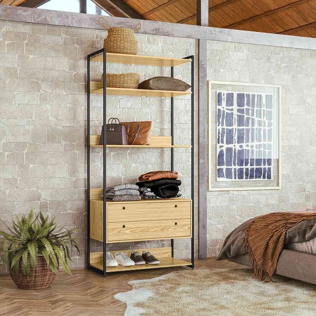Closet Industrial 2 Gavetas: Organize com Estilo!