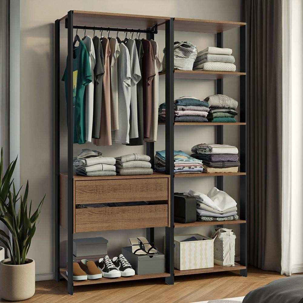 Closet Modulado Valencia 129cm: Organize com Estilo!