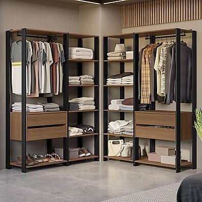 Closet Modulado Valencia 358cm: Organize com Estilo!