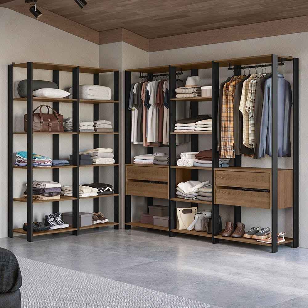 Closet Modulado Valencia 417cm: Organize com Estilo!