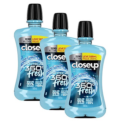 Closeup Ice: Hálito Fresco por 8h (500ml por 350ml)