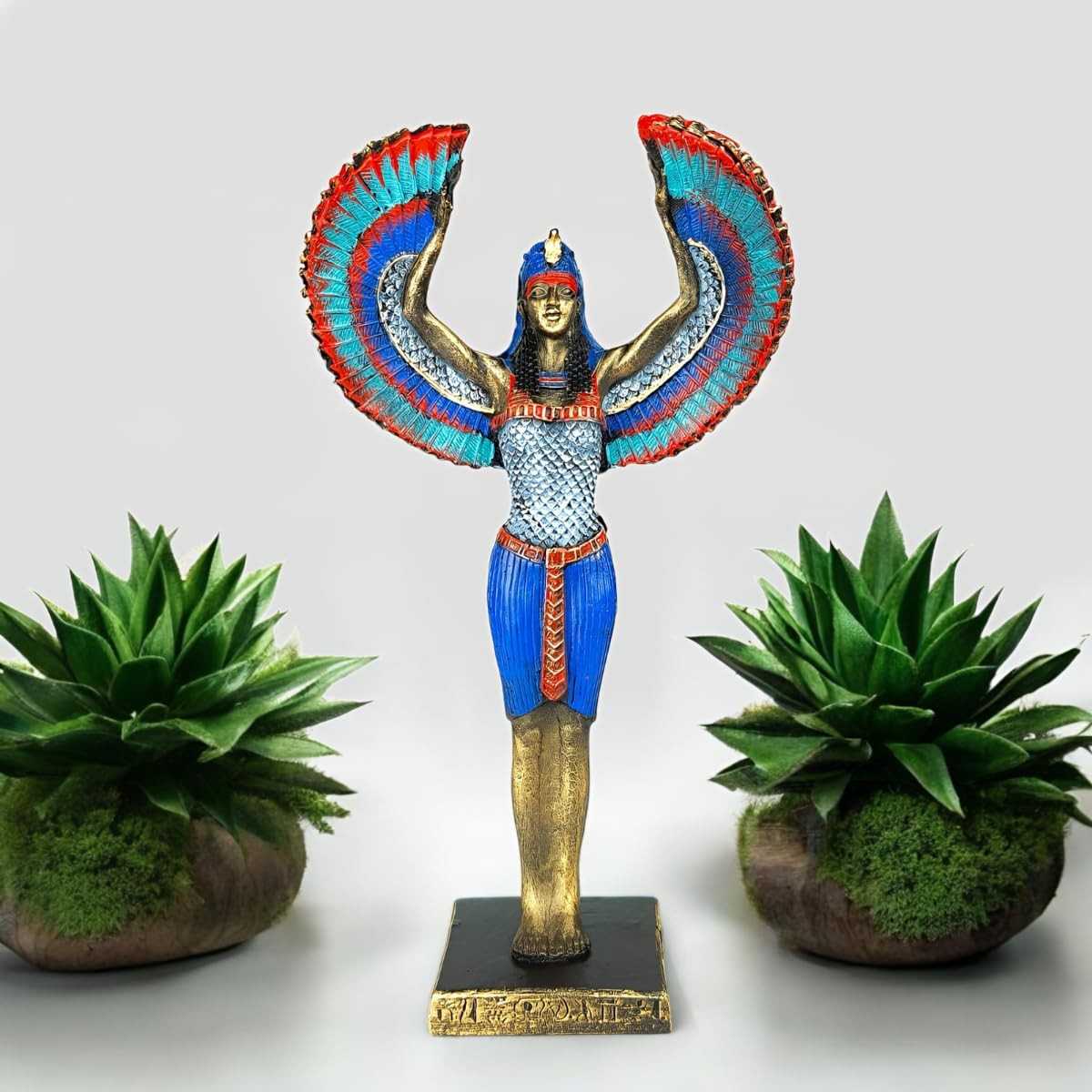 Isis Deusa Egípcia do Amor e Magia - Estátua em Resina 30 cm