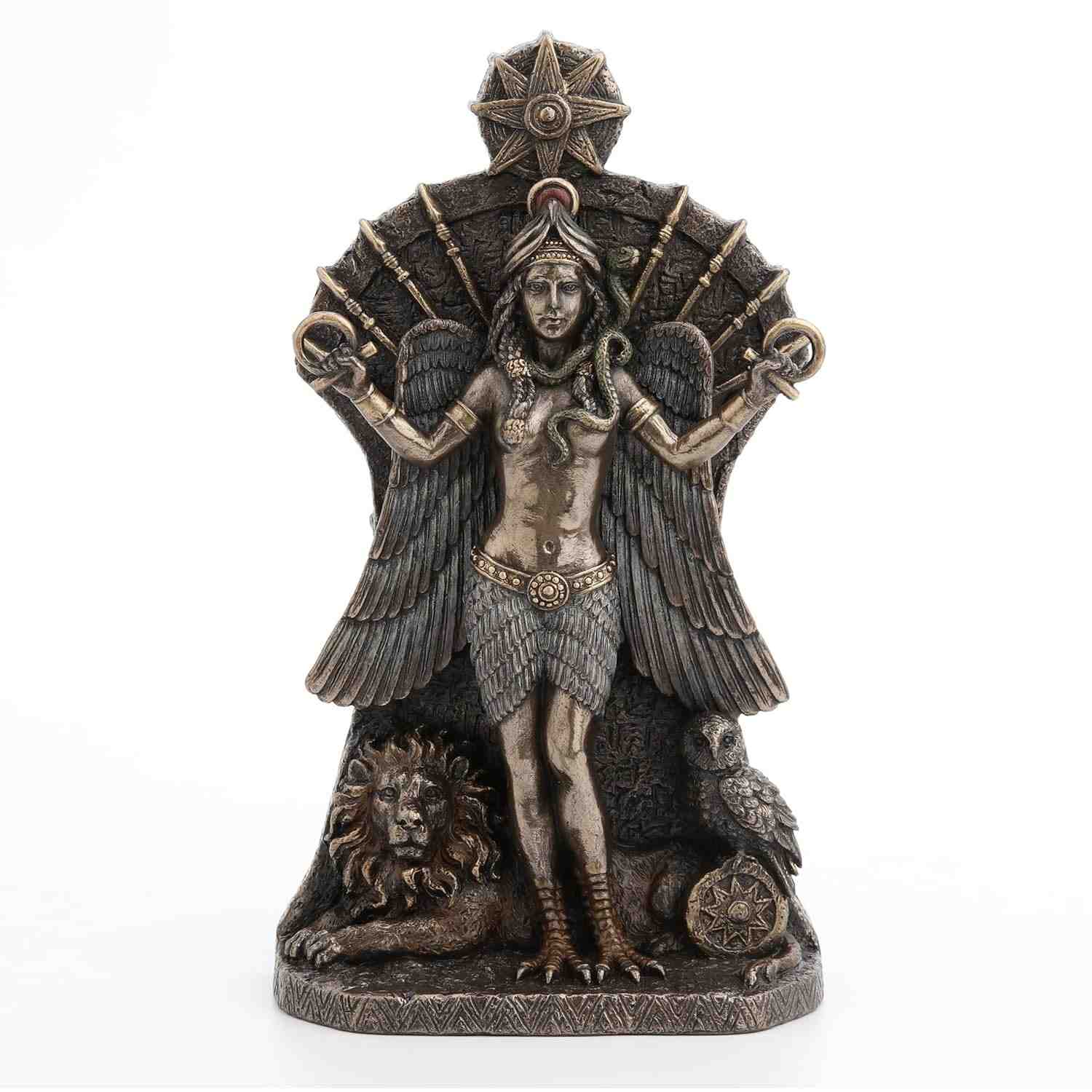 Veronese Design Skulptur Ishtar - Deusa Babilônica em Resina Bronze 21,6 cm