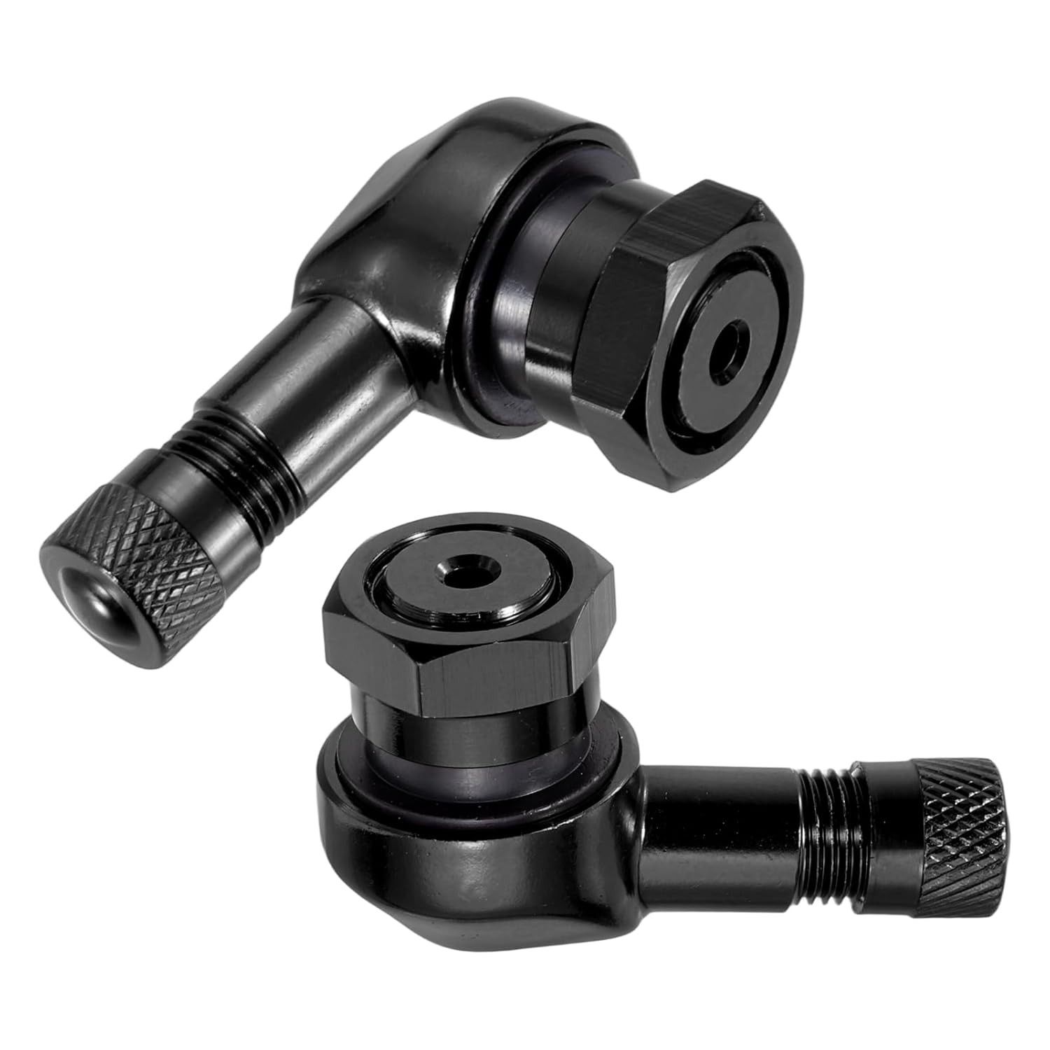 Hastes de Válvula para Moto CNC 90° - Liga de Alumínio Premium (2 Unidades)