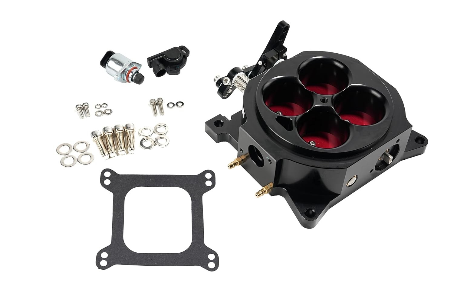 Kit Corpo do Acelerador CNC 4150 1000 CFM (Preto) - Potência e Precisão para seu Motor