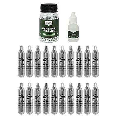 CO2 Leão + Esferas 4.5mm + Óleo: Kit Completo!