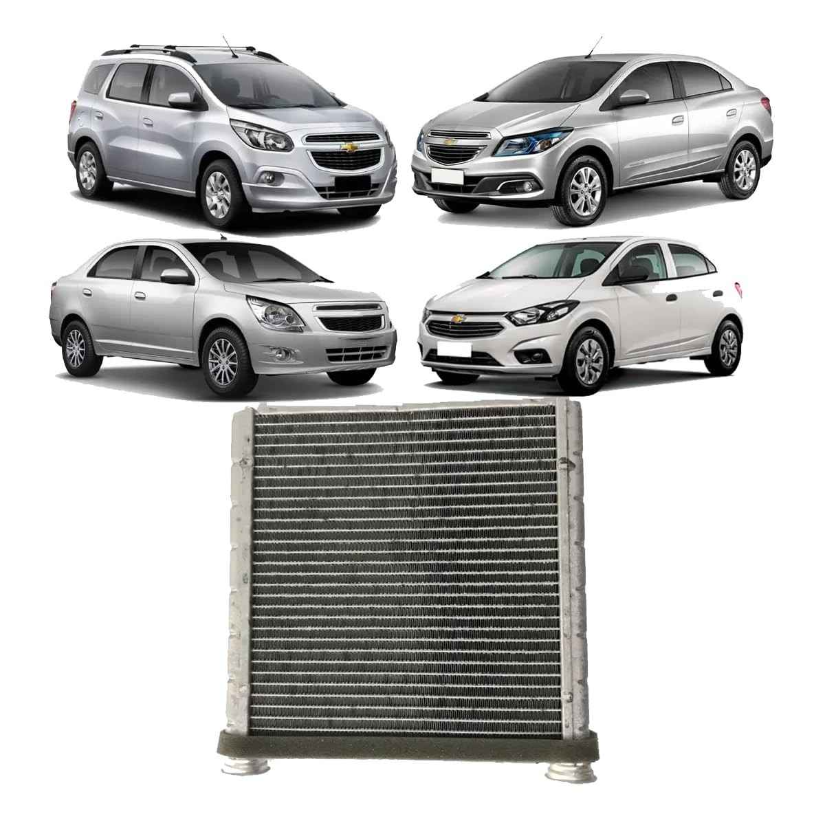 Radiador Ar Quente Essencial para Onix, Prisma, Cobalt e Spin (2012-2021)