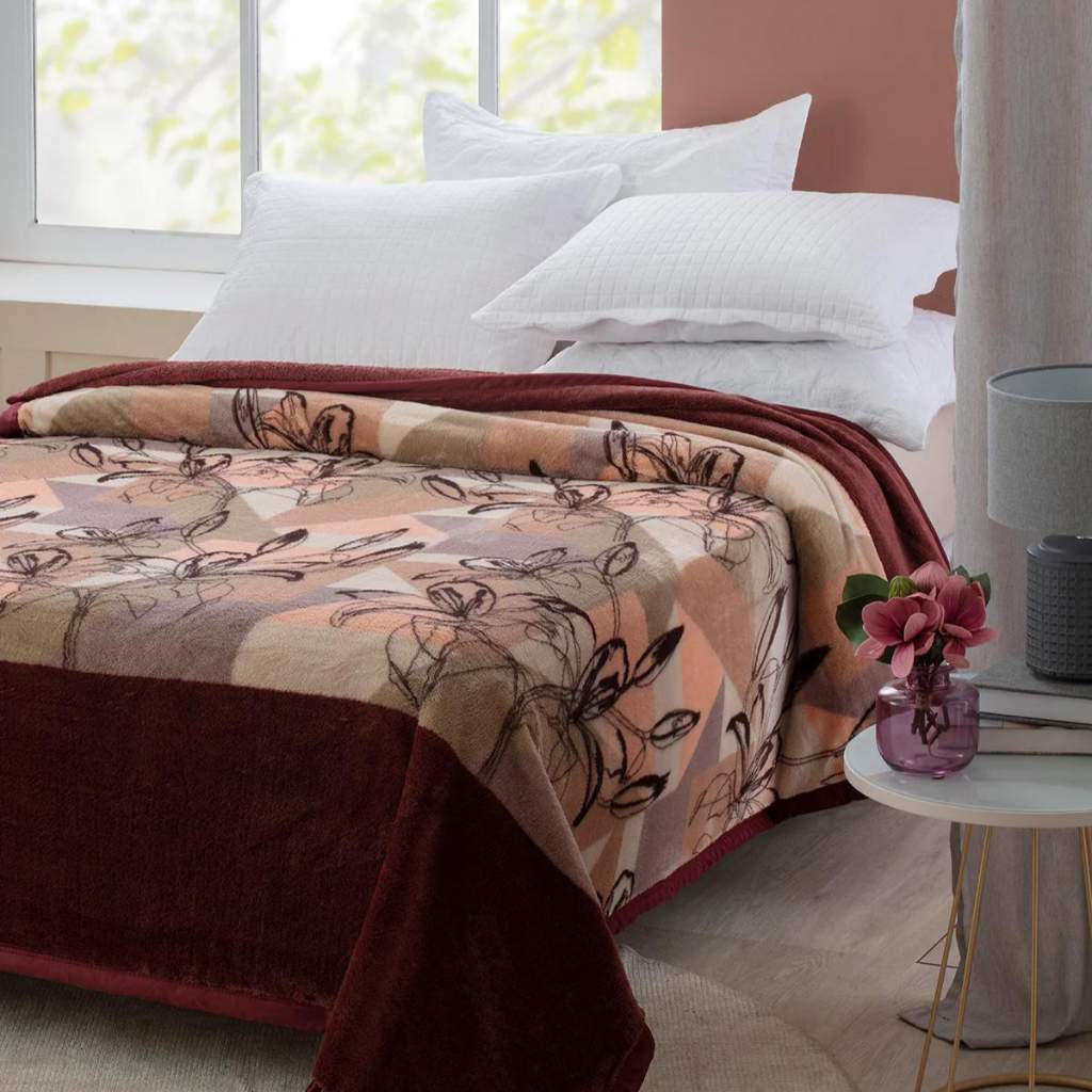 Cobertor Casal Florido Jolitex: Conforto e Calor!