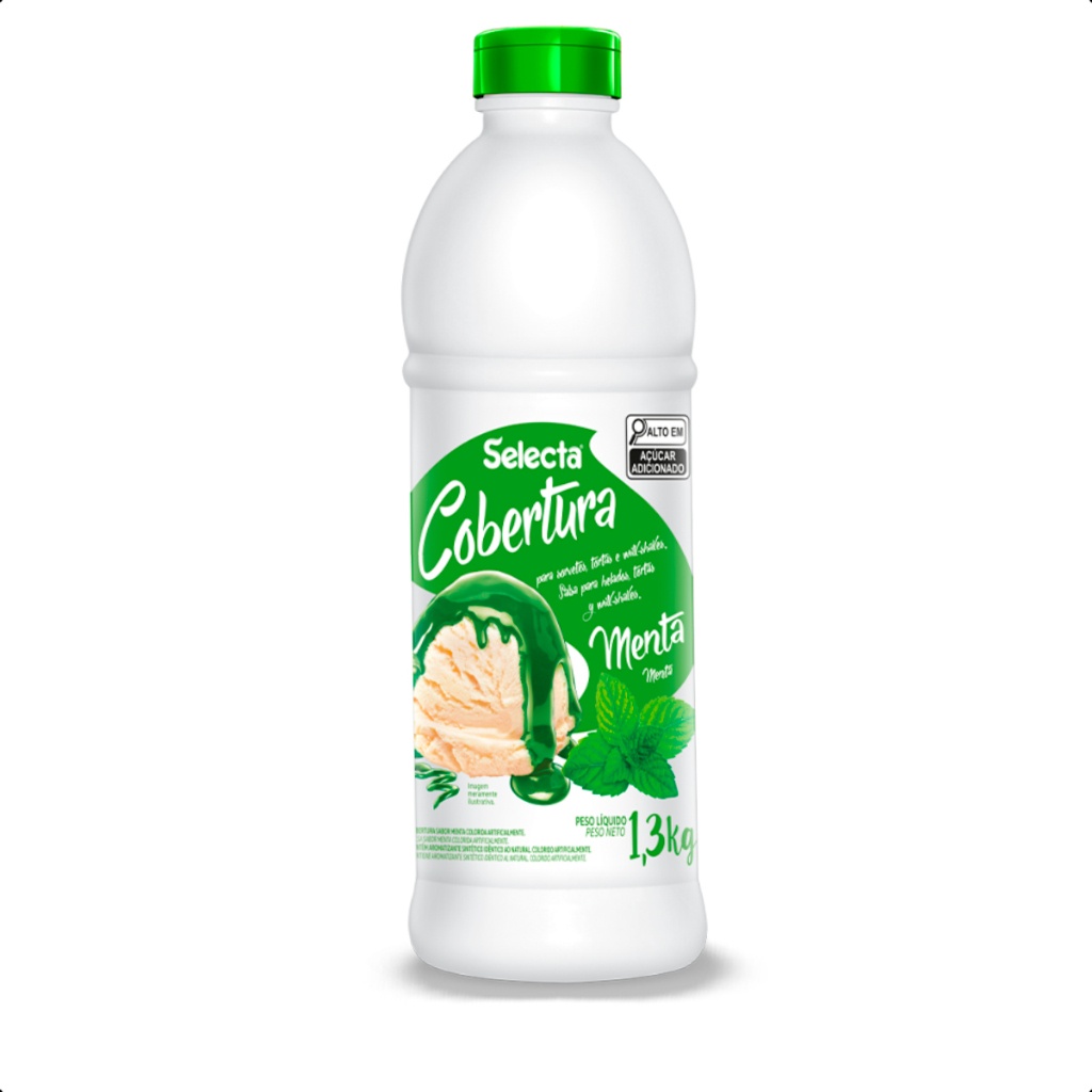 Cobertura Sorvete Menta Selecta 1,3Kg: Sabor e Praticidade
