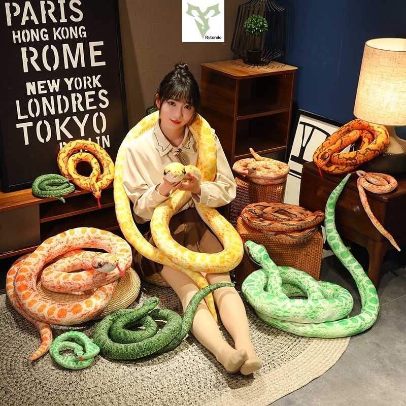 Cobra Gigante de Pelúcia 200cm – Brinquedo Fofo e Decoração
