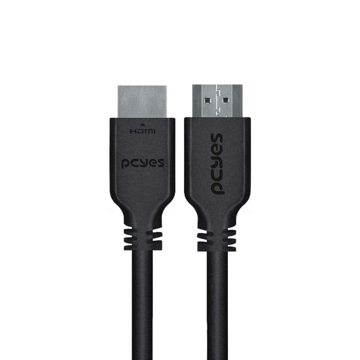 Cabo HDMI 2.0 4K 60Hz 28AWG Cobre Puro 50cm - PCYES PHM20-05 | Imagem Cristalina e Conexão Estável