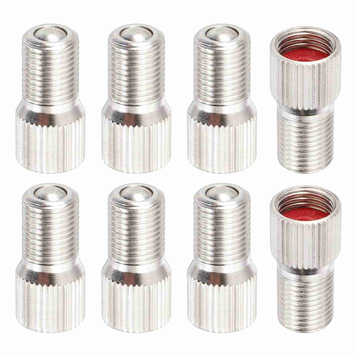 Tampas de Válvula de Pneu em Cobre Niquelado 19mm - Vedação Dupla para Alta Pressão (8 Unidades)
