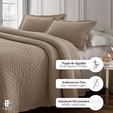 Cobre Leito Percal 200 Fios: Elegância e Conforto