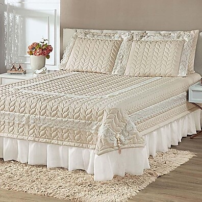 Cobre Leito Queen Romance: Conforto e Elegância